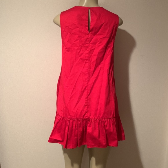 Red ruffle mini dress - Picture 4 of 14